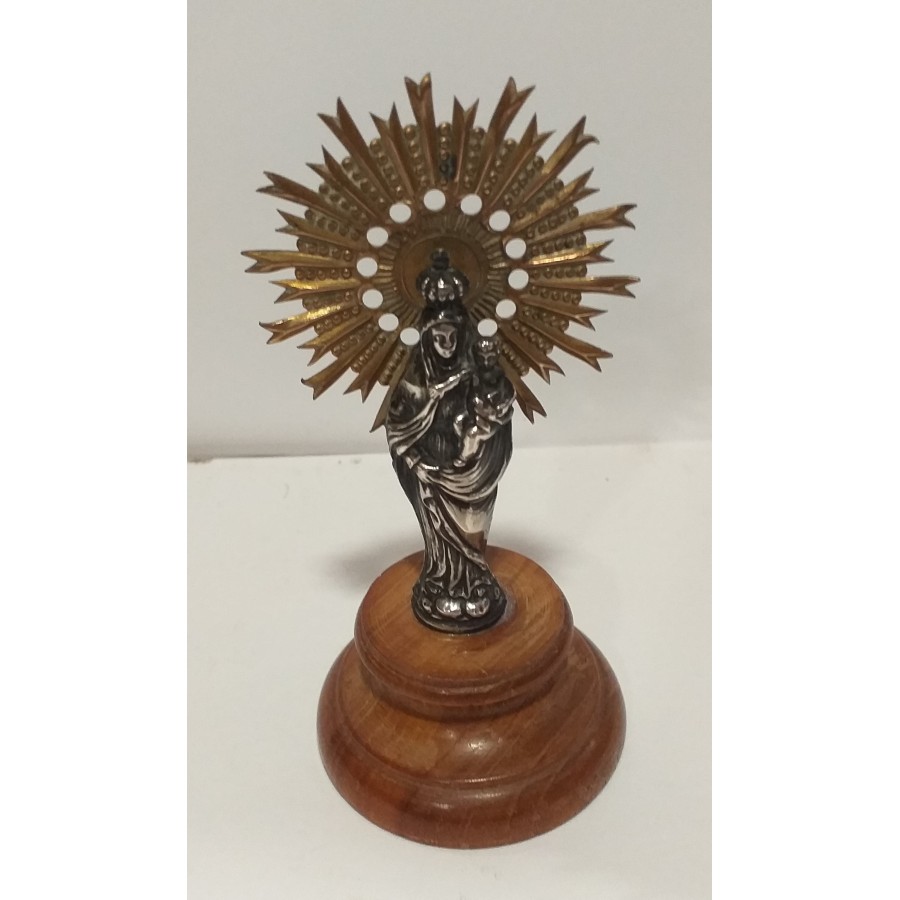Virgen del Pilar talla de madera, Envío 48/72 horas